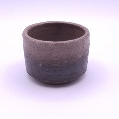 Handmade Anthracite Ceramic Cup – Iron Oxide Band, 100 ml