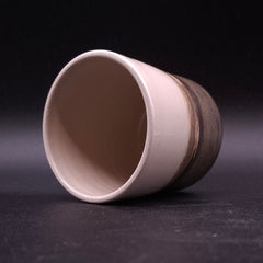 200 ml Handmade Stoneware Cup, Ombre Iron Oxide | LELEK