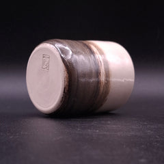 200 ml Handmade Stoneware Cup, Ombre Iron Oxide | LELEK