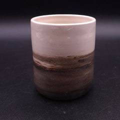 200 ml Handmade Stoneware Cup, Ombre Iron Oxide | LELEK
