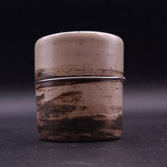 250 ml Handmade Stoneware Mug, Iron Oxide & Steel Wire | LELEK