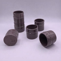 Anthracite Stoneware Cup, Steel Wire, 150 ml