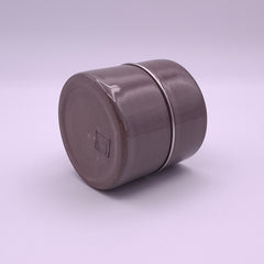 Anthracite Stoneware Cup, Steel Wire, 150 ml